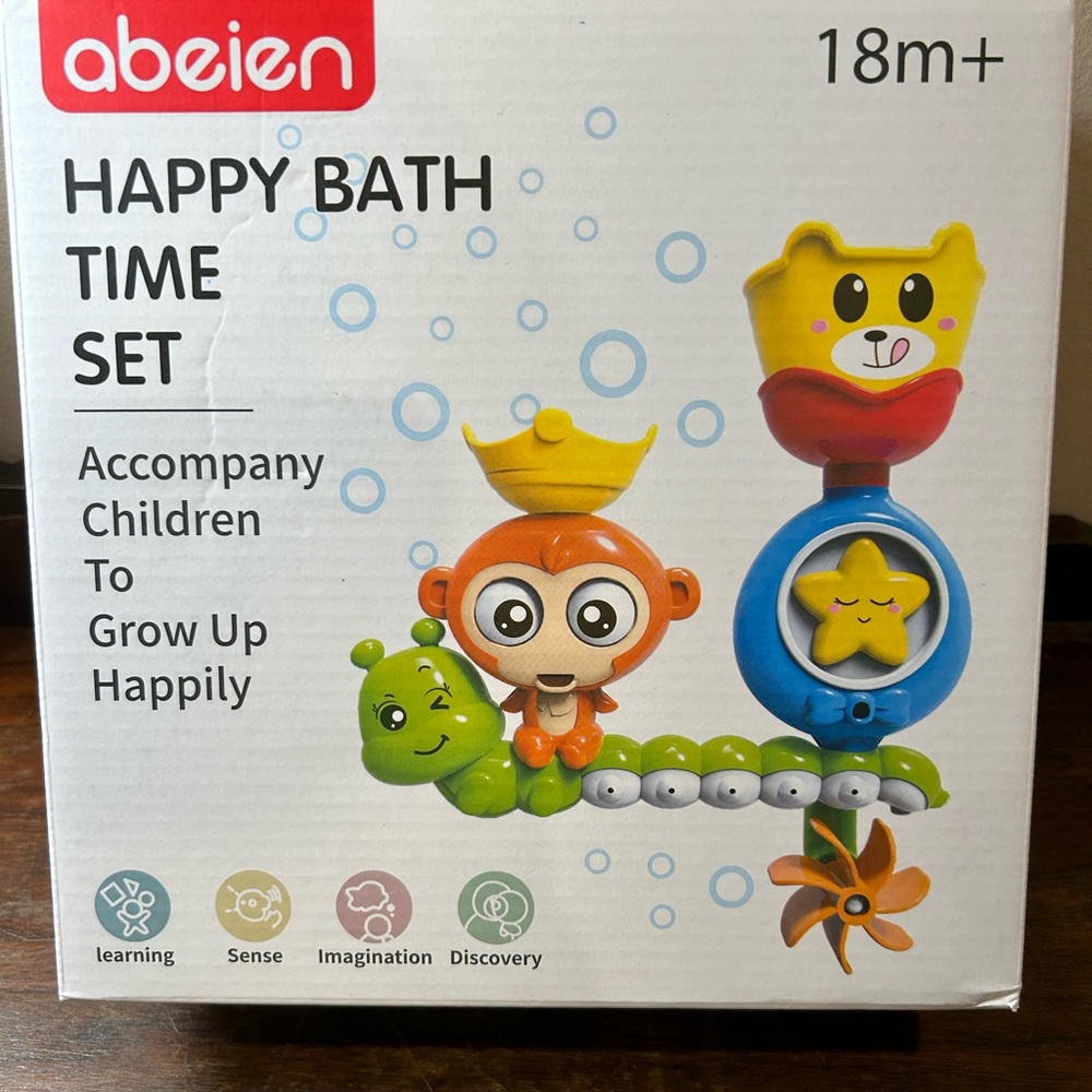 Happy Bath Time Set Kids Toy by Abeien for 18m+ Toddler Fun Play Bathtime
